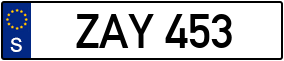 Trailer License Plate